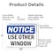 Signmission Use Other Window, 10 in W x Rectangle, Aluminum OS-2PACK-NS-A-710-L-16790 - alternate 3